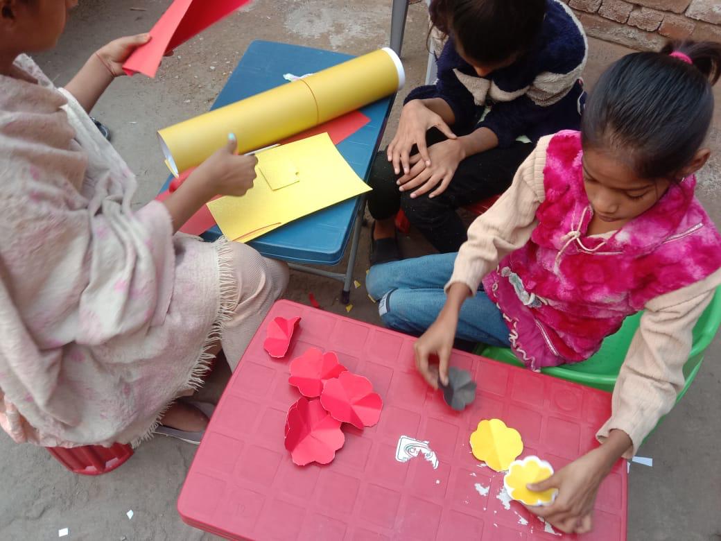 Children taking part in an activity