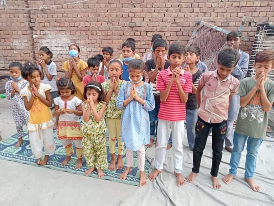 Children gathered together